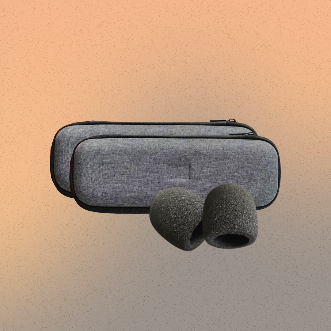Free 2 Protective Cases + 2 Sponge Mic Cover